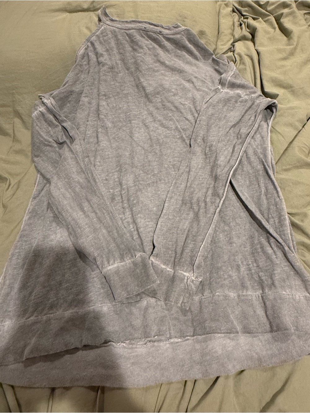 Light Gray Women's Crewneck Lightweight Sweater